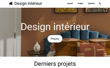 Example of a service provider website, showing a clear and professional presentation.