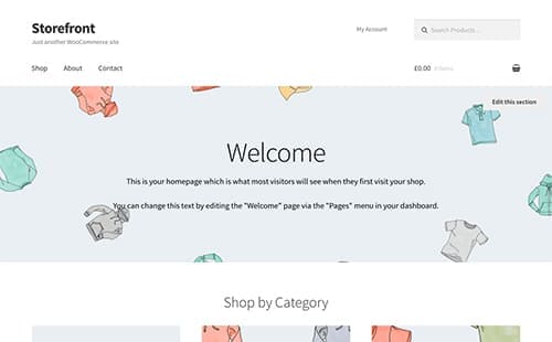 WooCommerce Storefront Theme