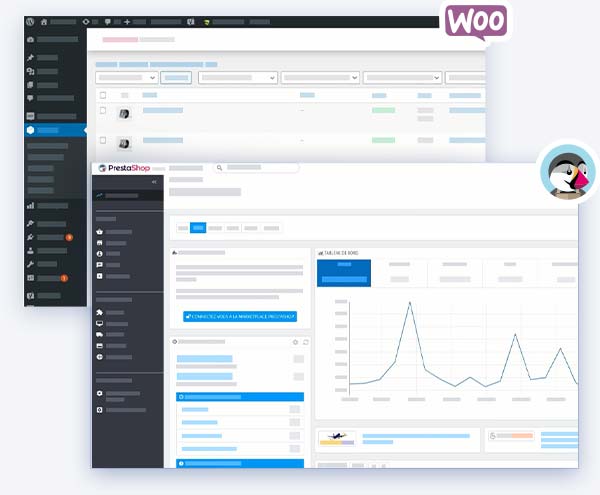 Prestashop or Woocommerce available